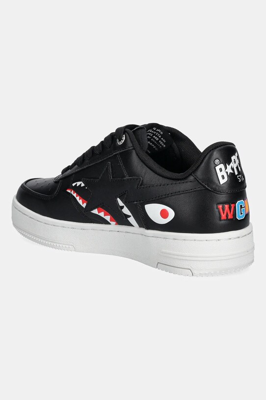 Обувь Кожаные кроссовки A Bathing Ape Shark Bape Sta L 1K80291307 чёрный