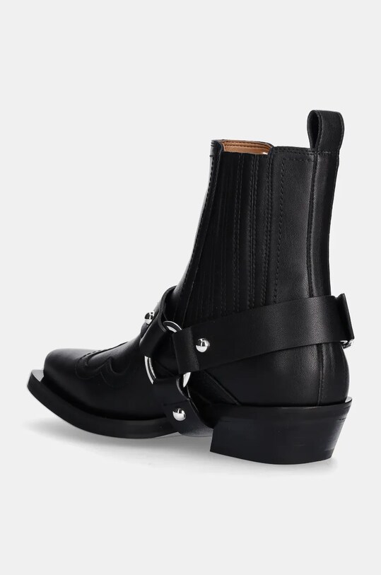 Obuća Kaubojske cipele GANNI Fitted Chelsea Western Boot S2744 crna