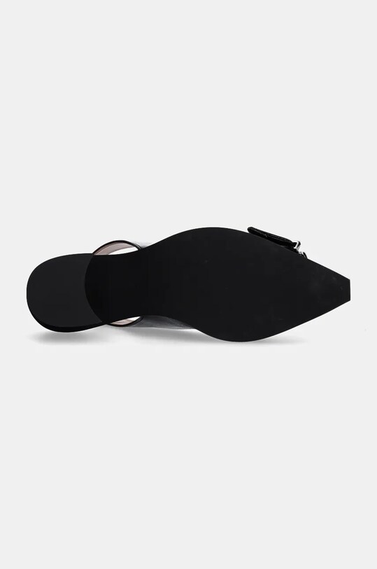 Lodičky GANNI Feminine Buckle Slingback Pump Naplack S2892 černá