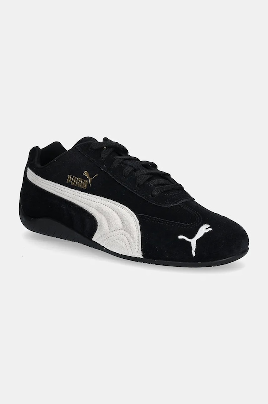 Puma sneakersy zamszowe Speedcat OG płaska czarny 398846