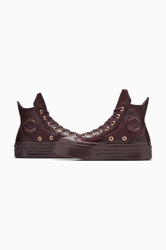 Converse trampki skórzane Chuck 70 DE Luxe Squared bordowy A10039C