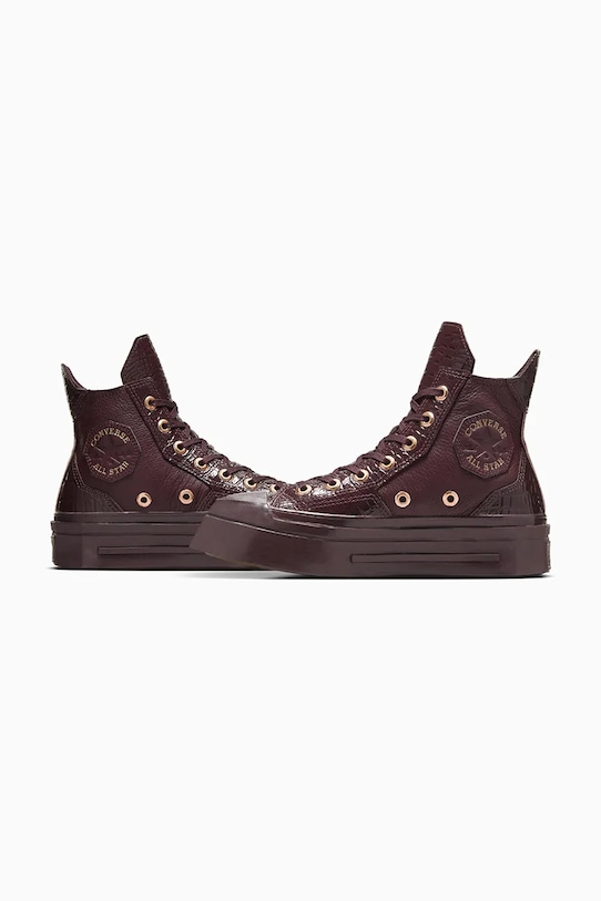Converse trampki skórzane Chuck 70 DE Luxe Squared bordowy A10039C
