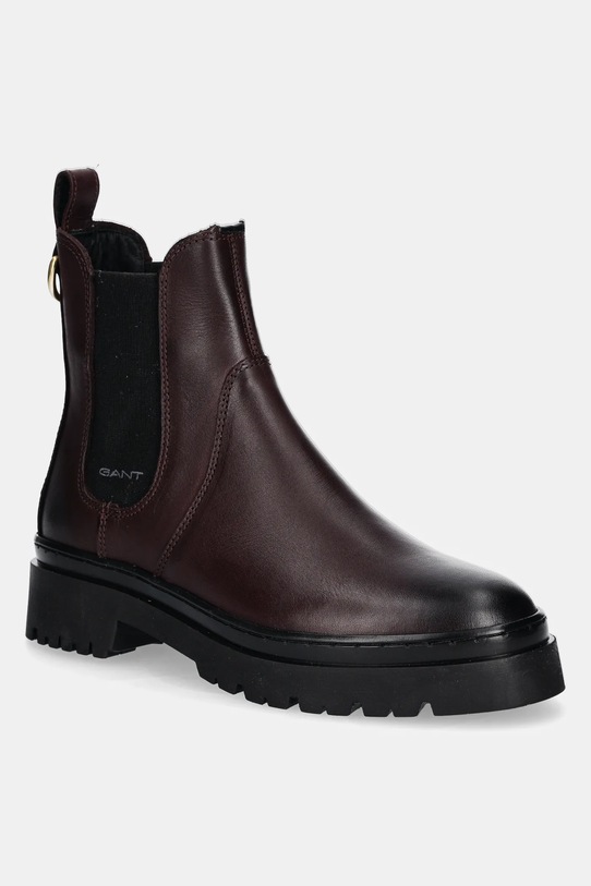GANT Aligrey - Stivaletto Chelsea Donna In Pelle - Suola In Gomma Profilata - Tacco A Blocco 5 Cm - Produzione Sostenibile
