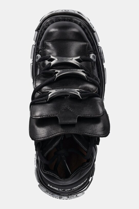 New Rock leather sneakers ITALI NEGRO+ NOMADA NEGRO+ TOWER NEGRO E14 black M.106.S70
