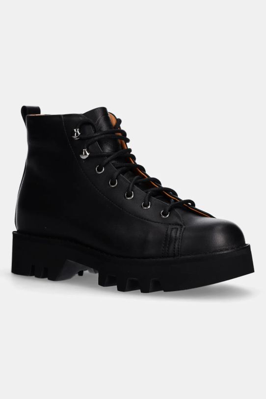 Fracap stivaletti alla caviglia in pelle Monkey non isolato nero MONKEY.R300.BLK