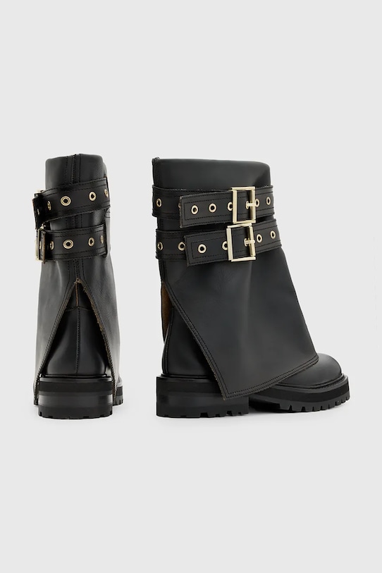 AllSaints cizme de piele Drew Boot W158FB negru