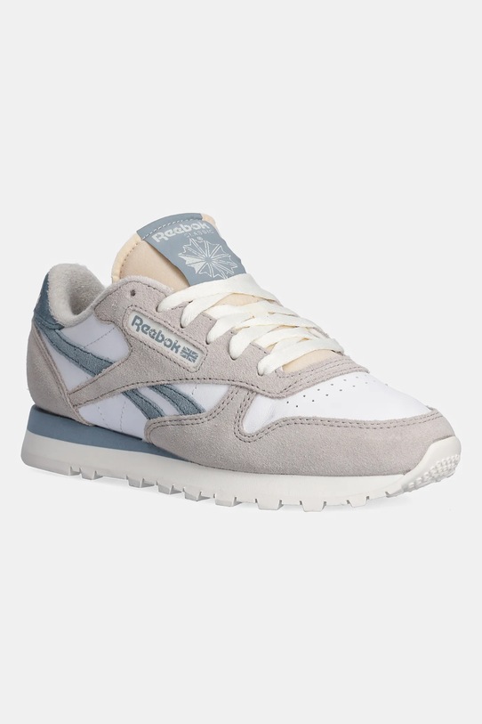 Reebok sneakers Classic Leather pelle rivestita grigio 100201098