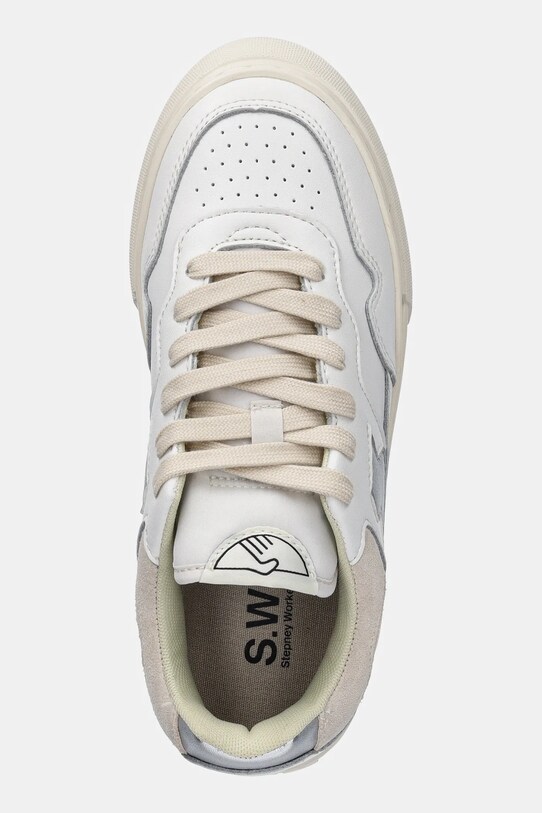 Stepney Workers Club sneakers in pelle Pearl S-Strike bianco YA23520