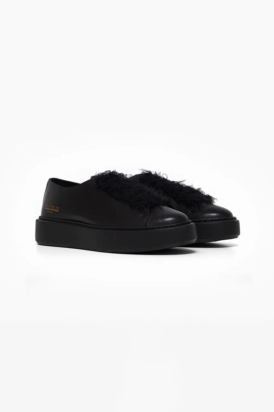 Vanda Novak sneakers din piele Grace Grace.Light.Black negru AW24