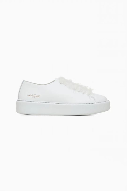 Vanda Novak sneakers din piele Grace platformă alb Grace.Light.White