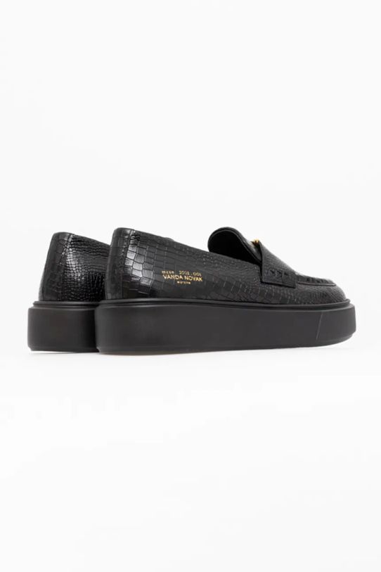 Încălțăminte Vanda Novak mocasini de piele Kayla Kayla.Black.Coco negru