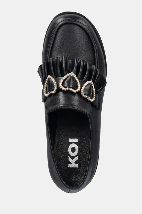 Lodičky Koi Footwear Dark Delights Chunky Heart čierna GW02