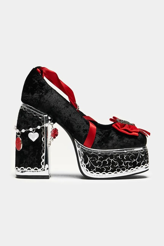 Lodičky Koi Footwear textilný čierna DBP78