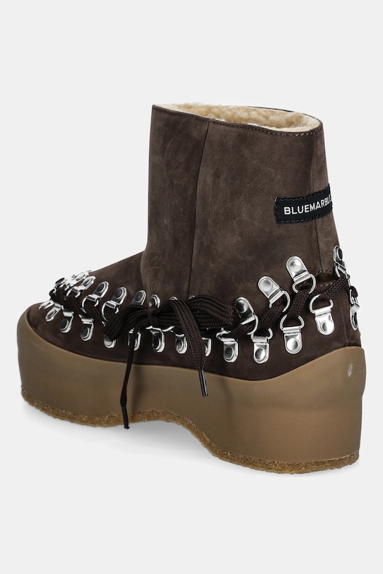 Obuwie BLUEMARBLE śniegowce nubukowe Odyssey FO09.LT20B24 brązowy