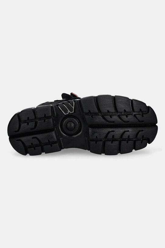New Rock sneakersy nubukowe Nobuck Negro + Nobuck Rosa + Tower Negro Lateral M.106.C26 czarny
