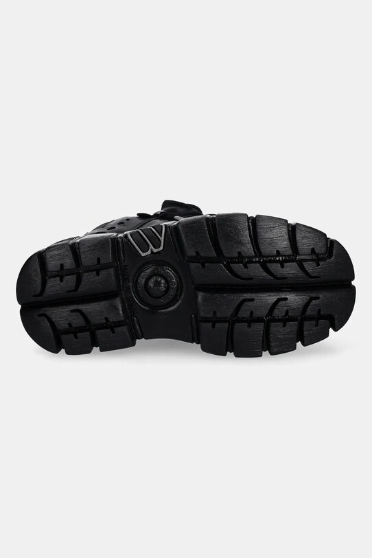 Кожаные кроссовки New Rock Itali Negro + Nomada Negro + Tower Negro Lateral M.106.C66 чёрный