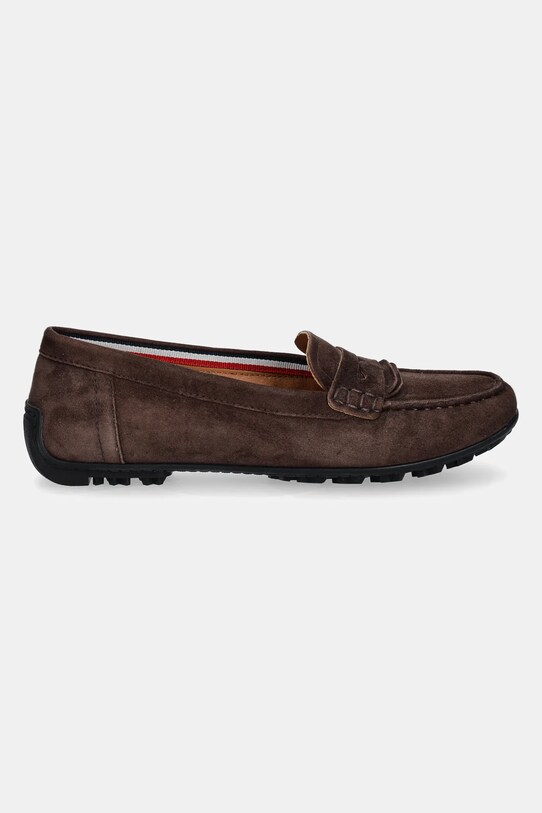 Geox mocasini din piele intoarsa D KOSMOPOLIS + GRIP D35RCA.00021.C6009 maro AW24