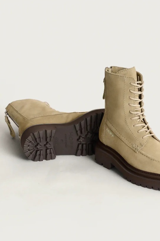 Hoff cizme din piele întoarsă DESERT bej 22332001