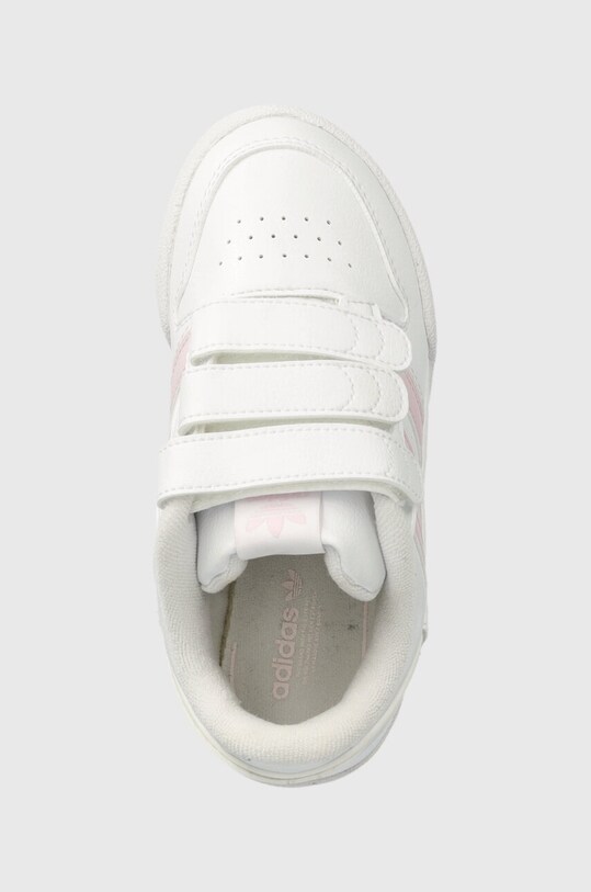 adidas Originals teniși din piele copii TEAM COURT 2 STR CF alb ID6635