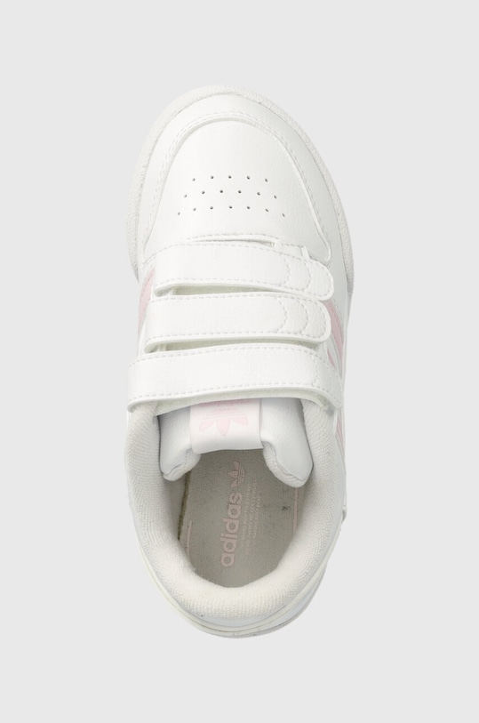 adidas Originals sneakersy skórzane dziecięce TEAM COURT 2 STR CF biały ID6635