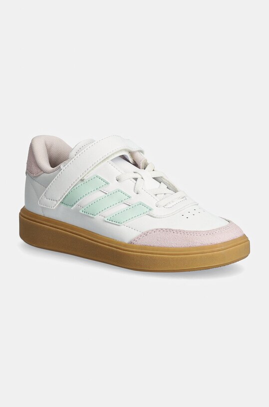 adidas sneakers pentru copii COURTBLOCK EL C sintetic alb ID6503