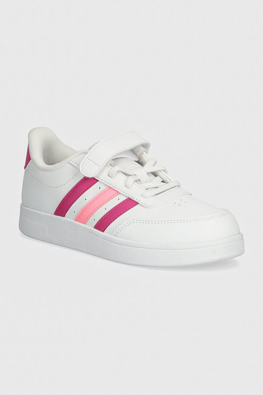 adidas sneakersy dziecięce BREAKNET 2.0 EL C imitacja skóry licowej biały IE3791