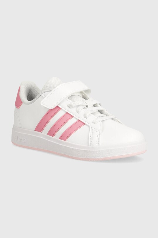 Dětské sneakers boty adidas GRAND COURT 2.0 EL C textilní růžová IE5996