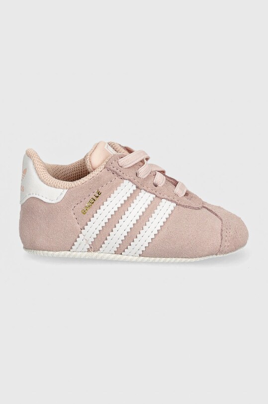 adidas Originals incaltaminte din piele pentru bebelusi GAZELLE CRIB JI2045 roz AW24