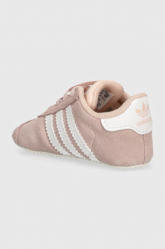 Fete adidas Originals incaltaminte din piele pentru bebelusi GAZELLE CRIB JI2045 roz