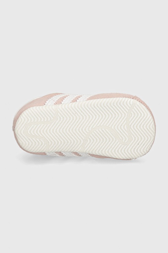 Δερμάτινα βρεφικά παπούτσια adidas Originals GAZELLE CRIB JI2045 ροζ