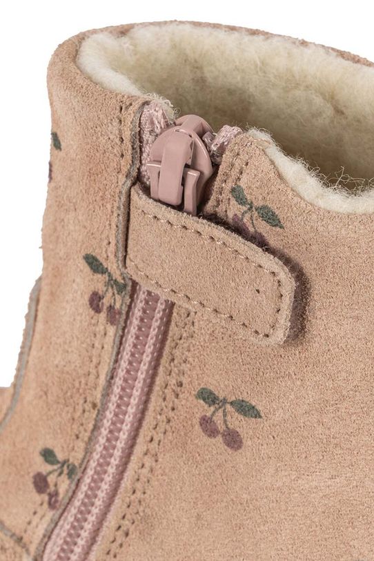 Дитячі замшеві черевики Konges Sløjd PIPPI PULL ON BOOT KS101280 помаранчевий
