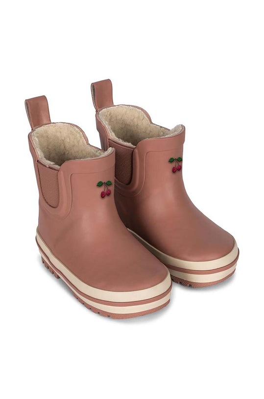 Детски гумени ботуши Konges Sløjd ROI RAIN BOOT LOW розов KS101290.G