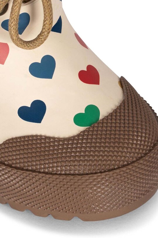 Dziewczynka Konges Sløjd kalosze dziecięce THERMO BOOTS PRINT KS101306.G beżowy