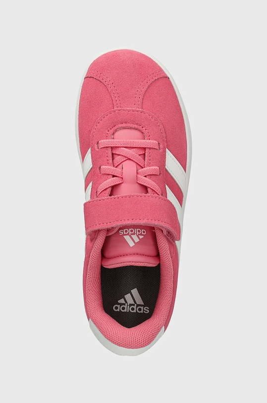 Детские замшевые кроссовки adidas VL COURT 3.0 EL C розовый IH4954