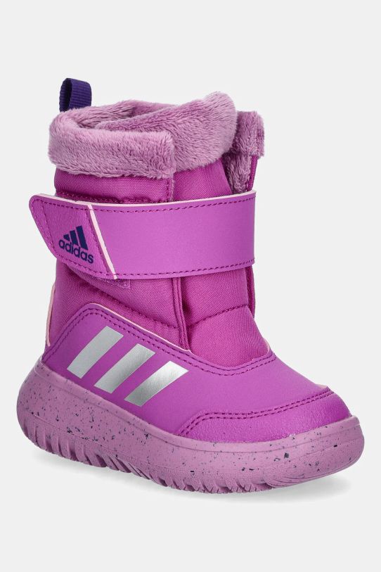 Детские сапоги adidas Winterplay с утеплением фиолетовой IE8672