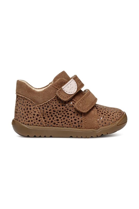 Geox incaltaminte din piele pentru copii MACCHIA B164PA.00722.18.26 maro AW24