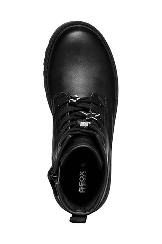 Geox bocanci din piele pentru copii CASEY J9420G.054EW. negru