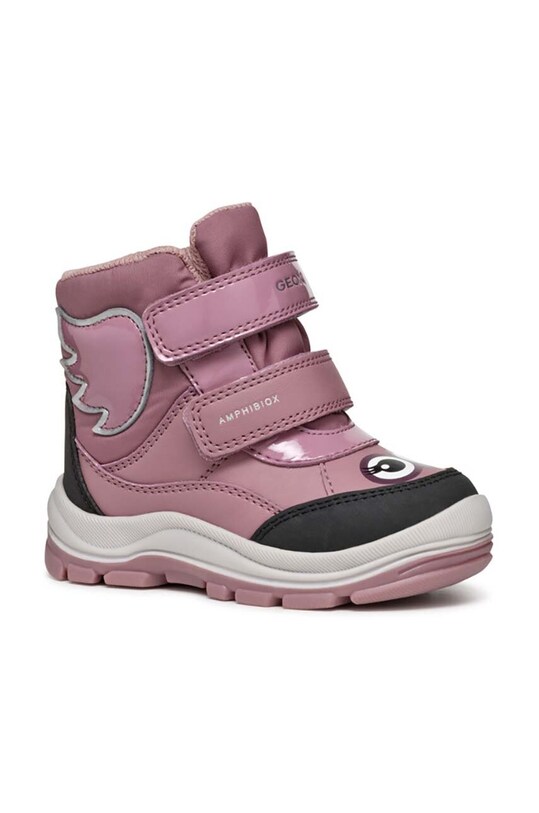 Detské zimné topánky Geox FLANFIL ABX textilný ružová B463WA.054FU.24.27