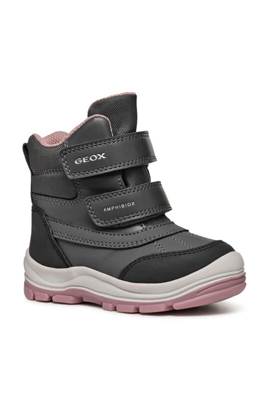 Geox cizme de iarna copii FLANFIL ABX imitatie de piele negru B463WD.050FU.20.23