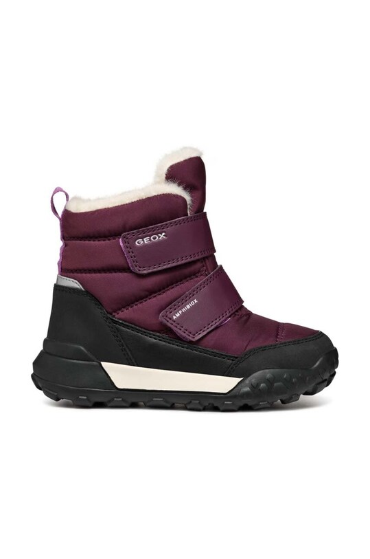 Geox cizme de iarna pentru copii TREKKYUP AB J46M7B.0FU50.28.35 burgundia AW24