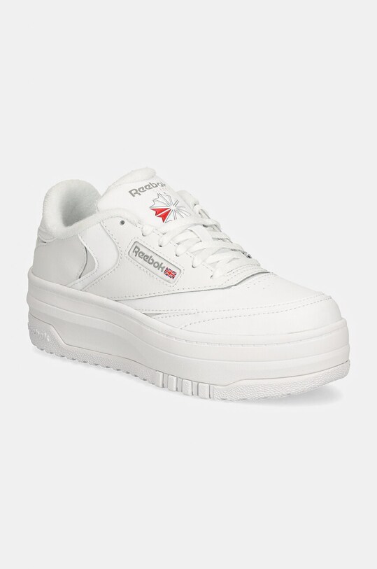 Дитячі шкіряні кросівки Reebok Classic CLUB C EXTRA шкіра з покриттям білий 100075205