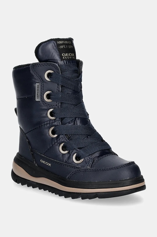 Dětské sněhule Geox ADELHIDE AB imitace kůže modrá J16EWA.0LVBC.28.35