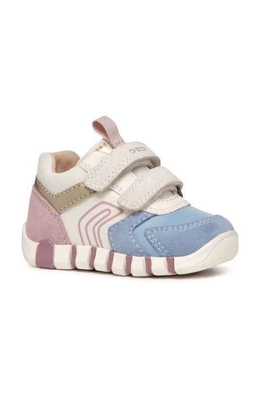 Geox sneakersy dziecięce IUPIDOO skóra zamszowa różowy B3558C.05422.