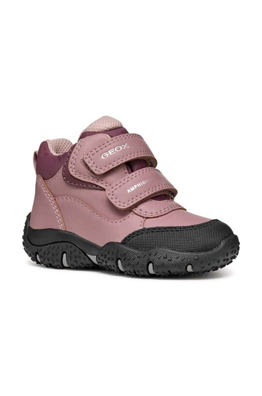 Geox cizme de iarna pentru copii BALTIC ABX imitatie de piele roz B4654A.0MEFU.24.27