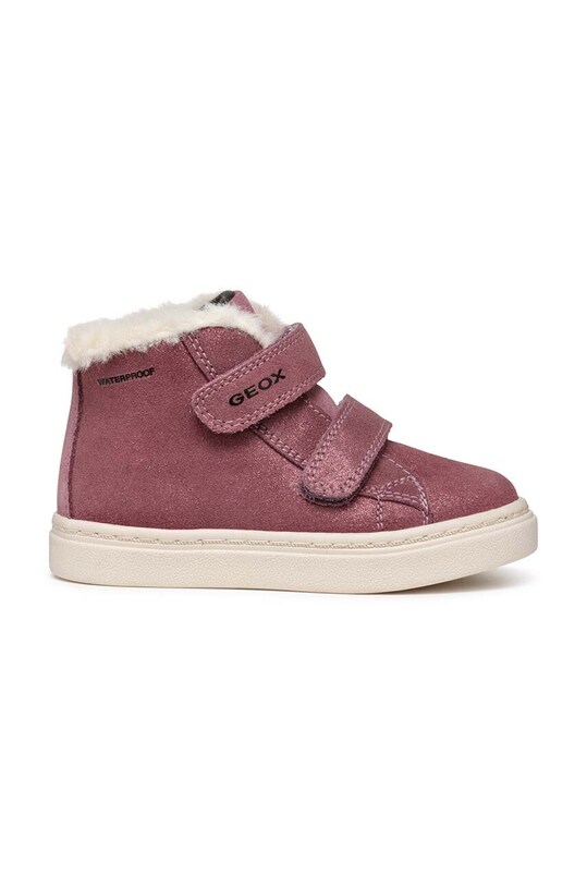 Geox cizme de iarna pentru copii din piele intoarsa NASHIK WPF B465XA.00077.24.27 violet AW24