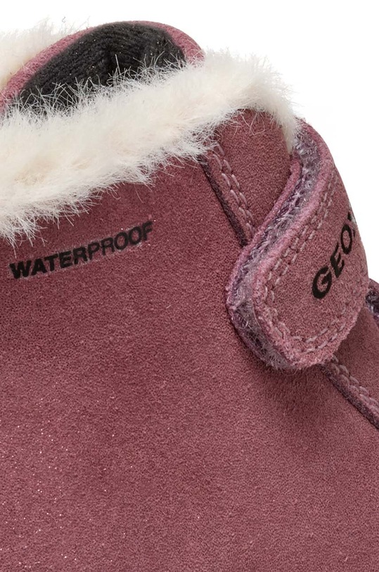 Dječje zimske cipele od brušene kože Geox NASHIK WPF ljubičasta B465XA.00077.24.27