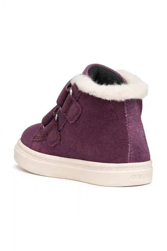 Geox cizme de iarnă pentru copii din piele întoarsă NASHIK WPF violet B465XA.00077.24.27