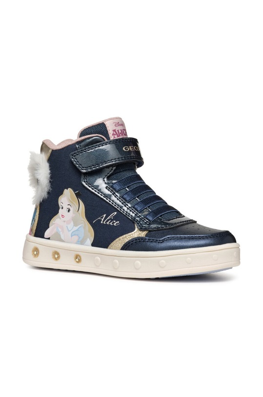 Geox scarpe da ginnastica per bambini SKYLIN finta pelle fiore blu navy J468WG.011KN.28.31