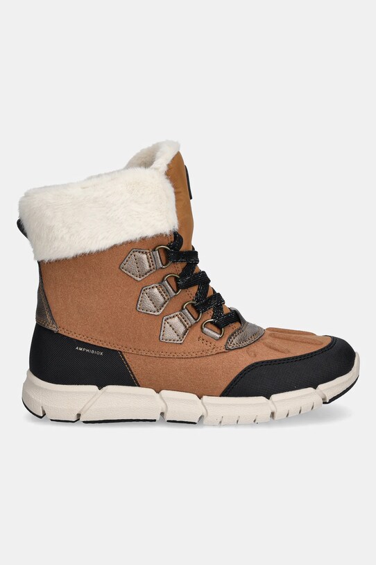 Geox cizme de iarna pentru copii FLEXYPER AB J46APA.0AU50.36.39 maro AW24