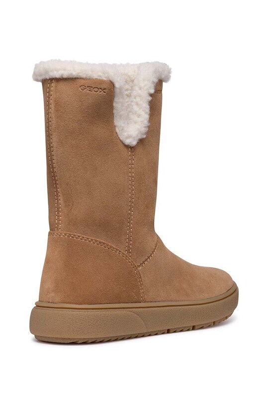 DÍVKA Dětské semišové zimní boty Geox THELEVEN WPF J46HYA.00022.24.27 hnědá